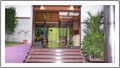 entrance of the hotel